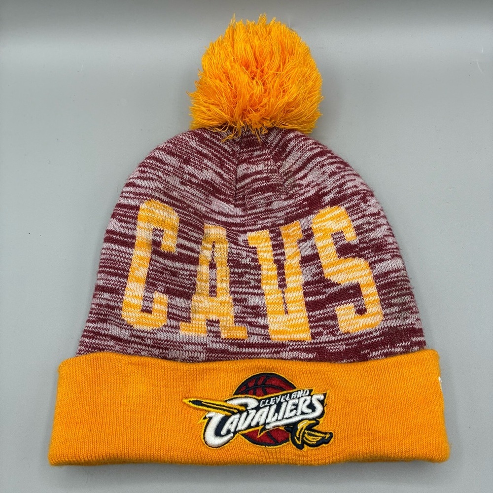 Cleveland Cavaliers New Era Adult O/S Multicolor Pom Knit Winter Beanie NBA